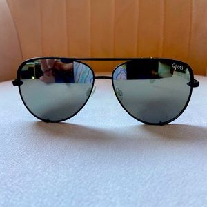 Quay Australia High Key Mini Mirrored Aviator Sunglasses